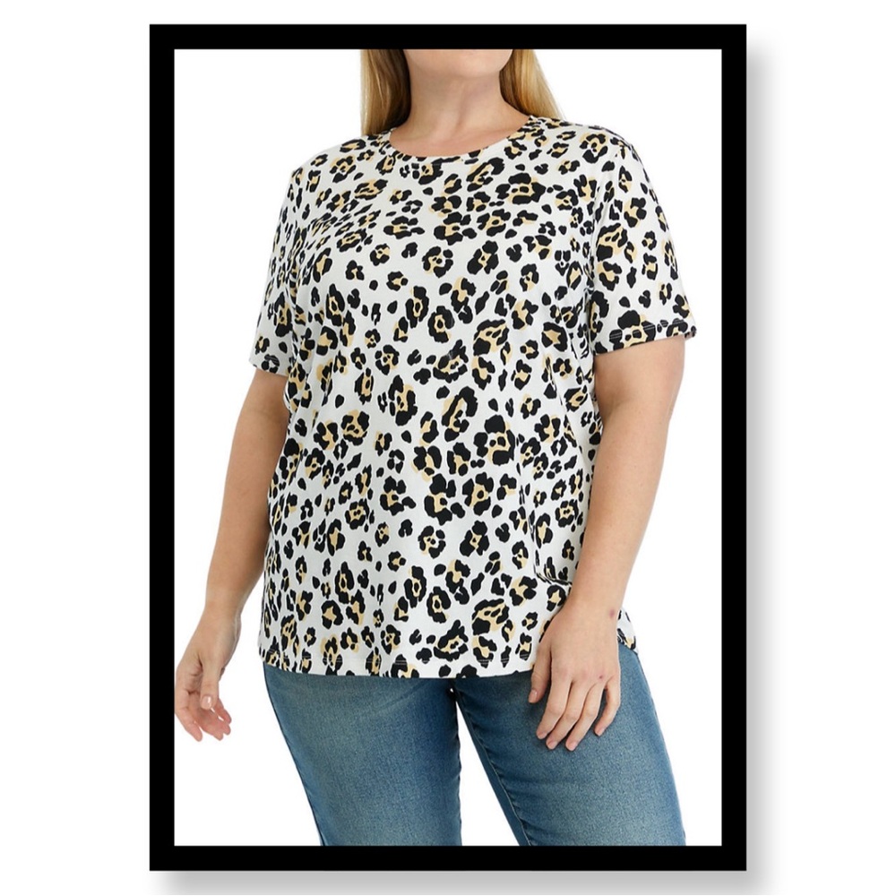 Kim Rogers Plus Size Printed Top